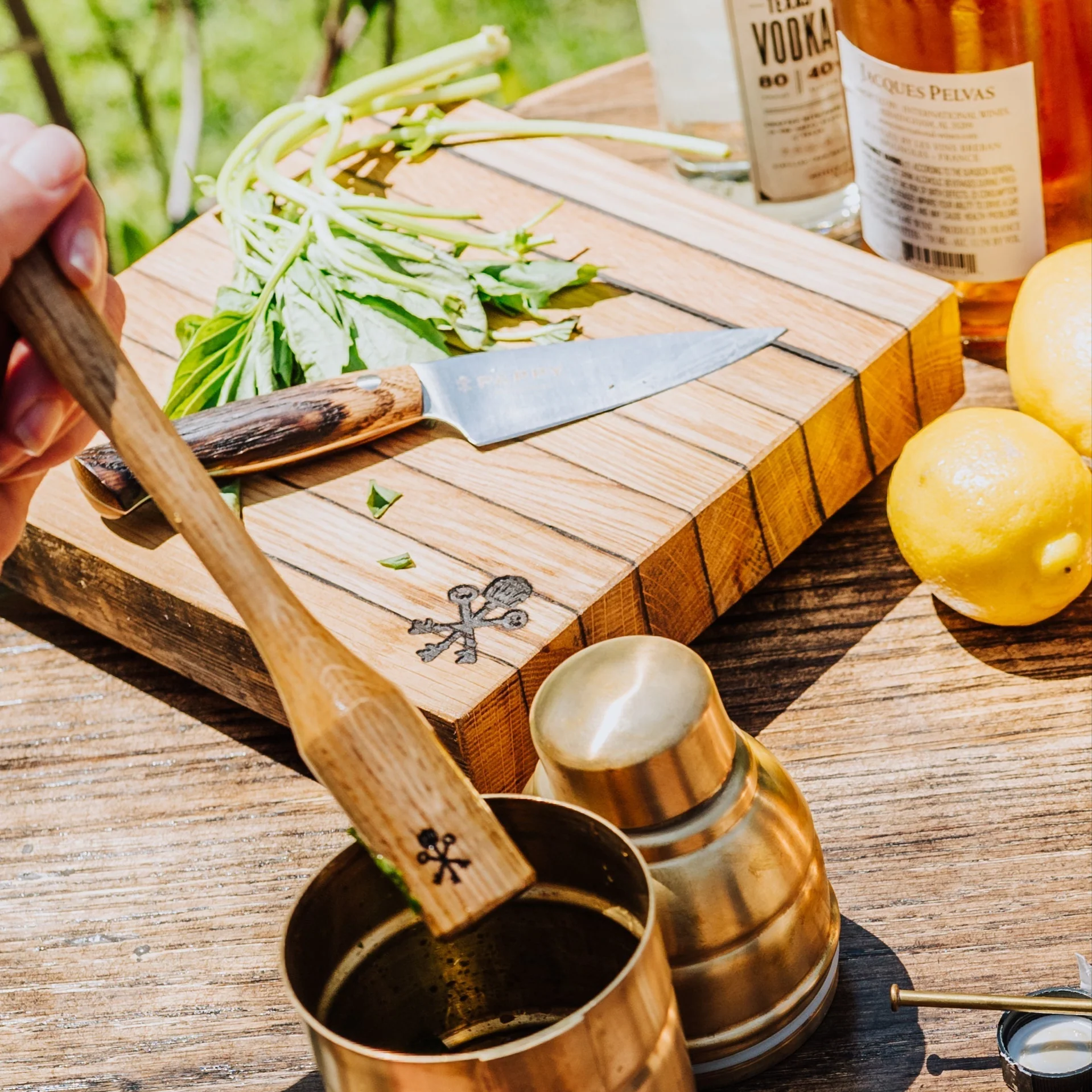 Bar Knife With Custom Barrel Stave Handle - Image 4