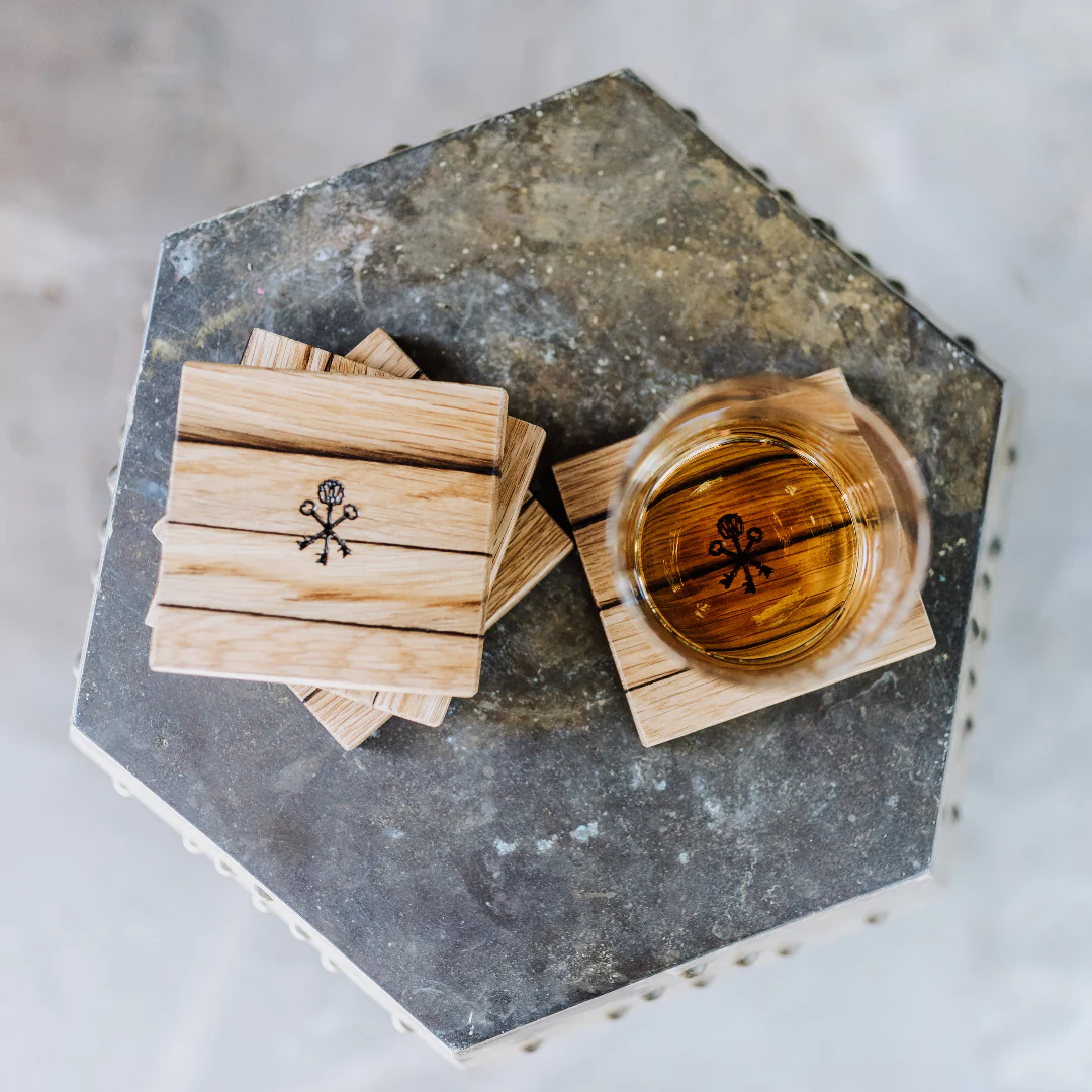 Barrel Stave Coasters (set of 4) - Image 3