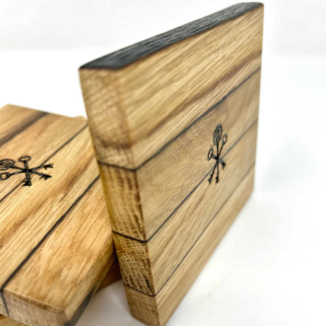 Barrel Stave Coasters (set of 4) - Image 6