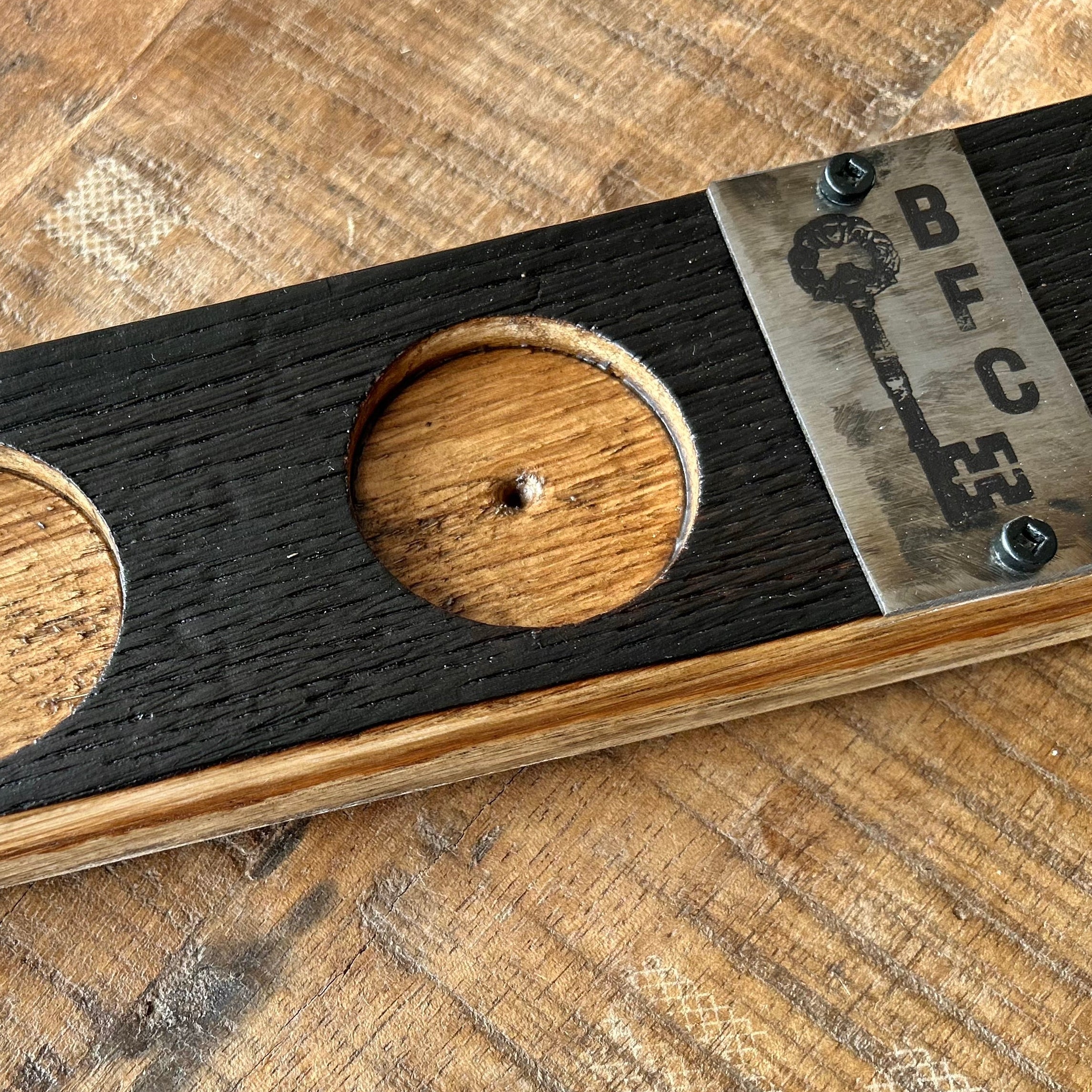 Barrel Stave Tasting Flight with Custom Engraving - Image 4