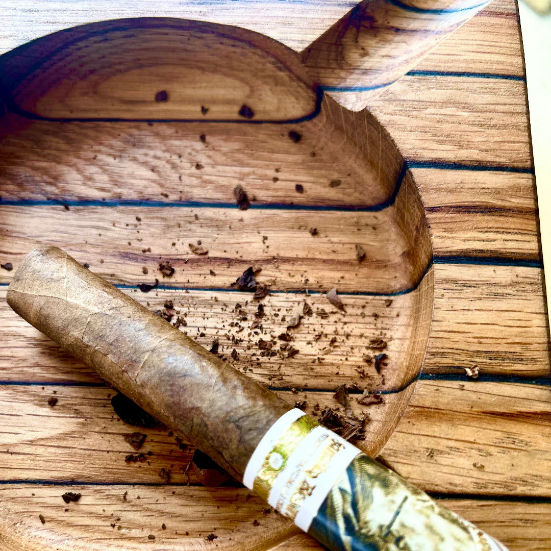 Bourbon Barrel Stave Ashtray: Square - Image 2