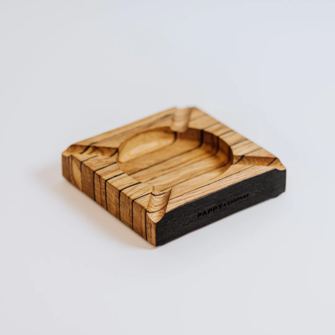 Bourbon Barrel Stave Ashtray: Square - Image 3