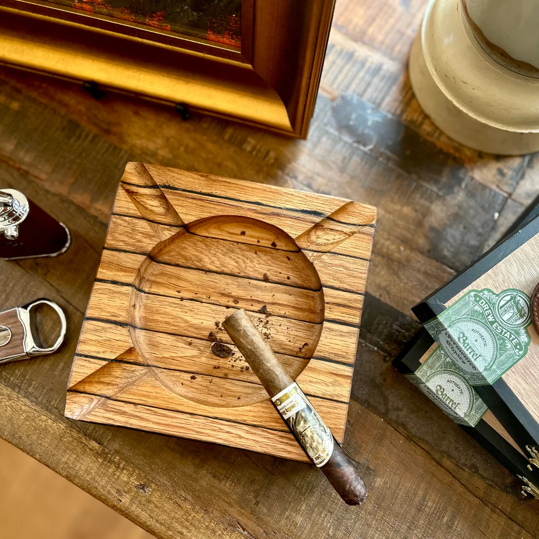 Bourbon Barrel Stave Ashtray: Square - Image 4