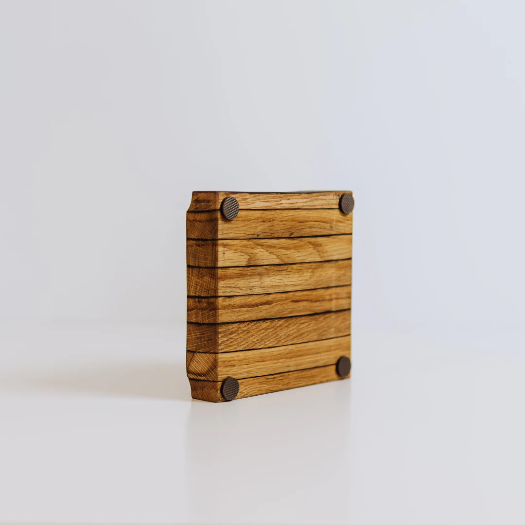 Bourbon Barrel Stave Ashtray: Square - Image 6