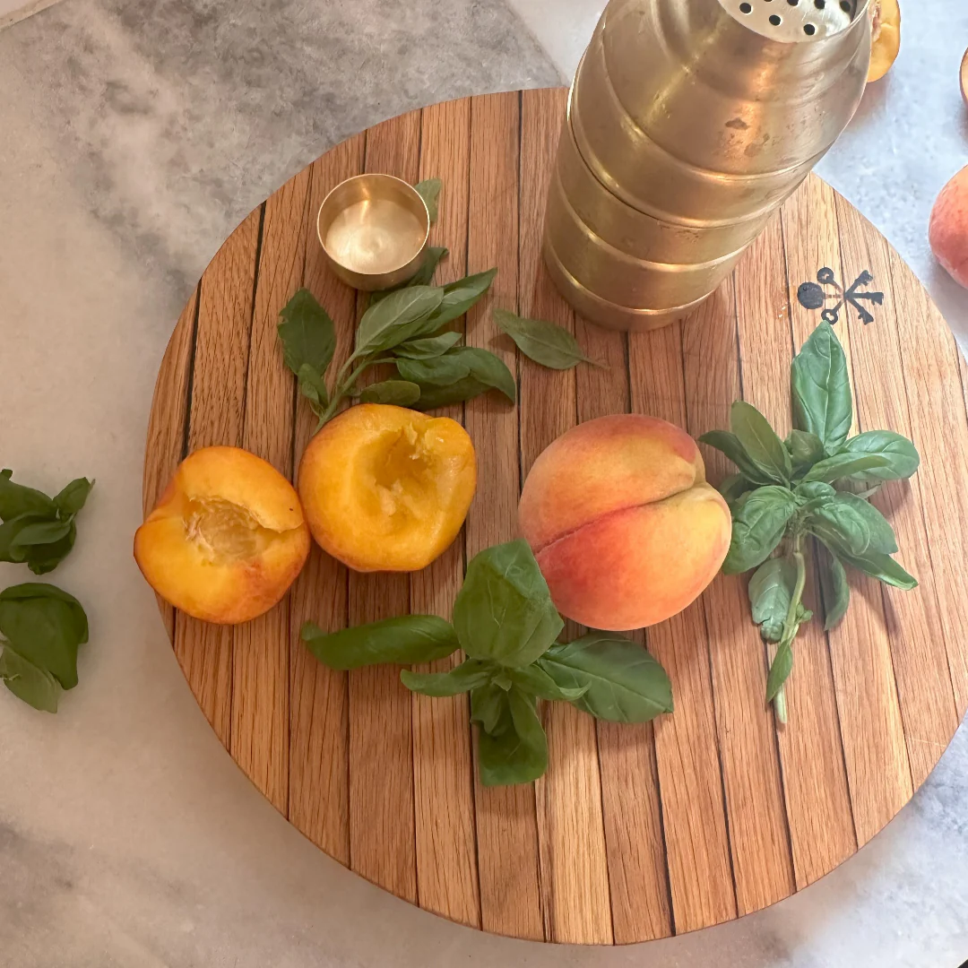 Bourbon Barrel Stave Cutting Board: Round - Image 5