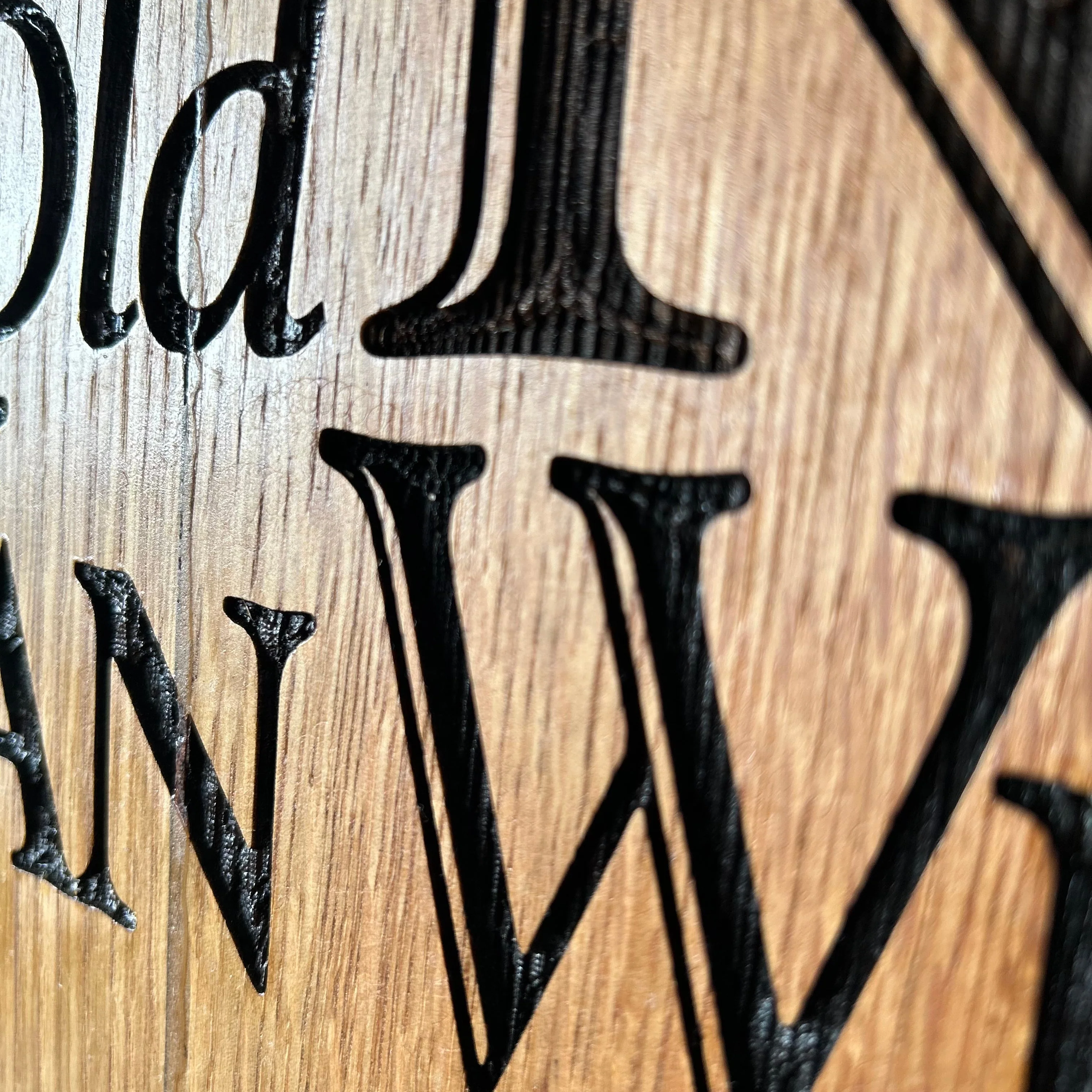 Custom Engraved Authentic Pappy Van Winkle Barrel Head - Image 4