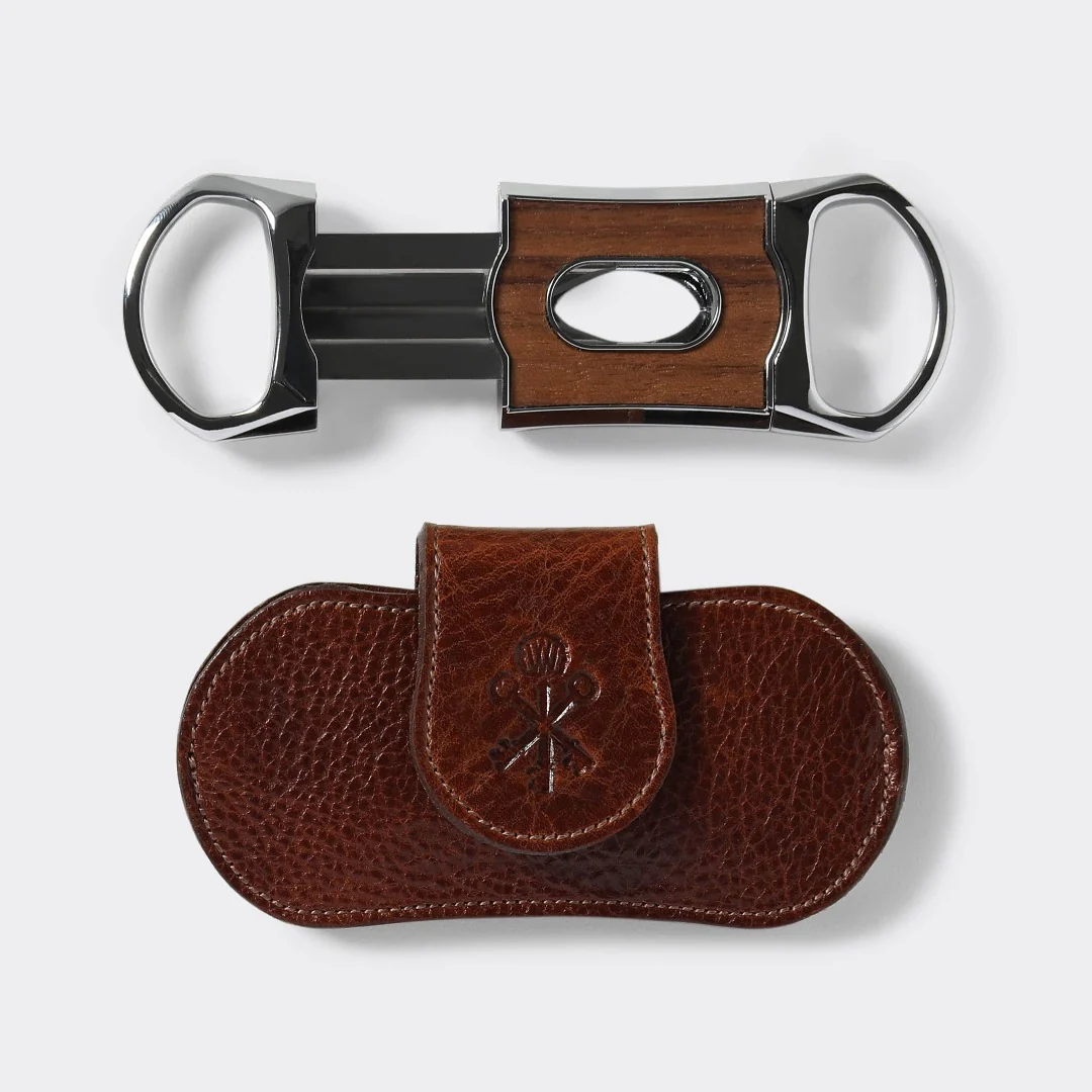 Custom "V" Cigar Cutter in Walnut Wood - Image 3