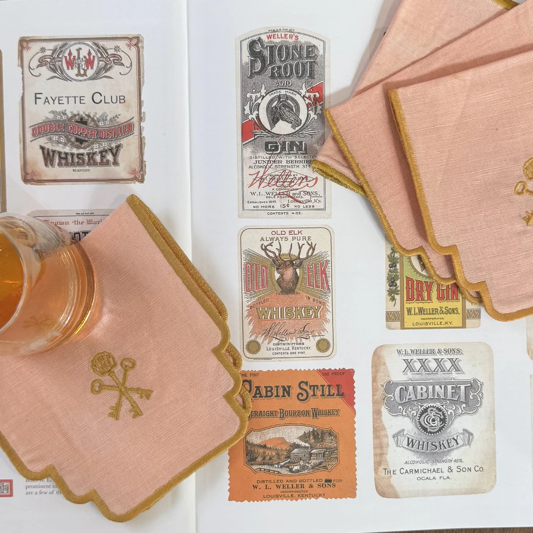 Embroidered Cocktail napkins (set of 4) - Image 6