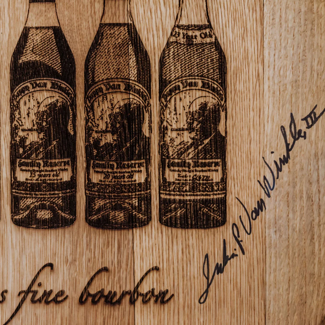 Limited Edition Authentic Bottle Flight Barrel Head - Image 4