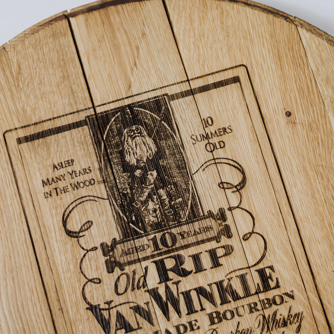 Limited Edition Authentic Old Rip Van Winkle 10-year Barrel Head - Image 3