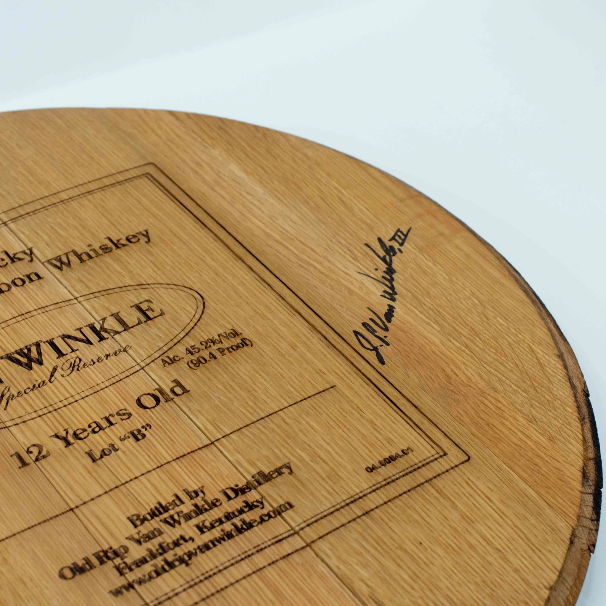 Limited Edition Authentic Van Winkle Special Reserve 12-year Barrel Head - Image 4