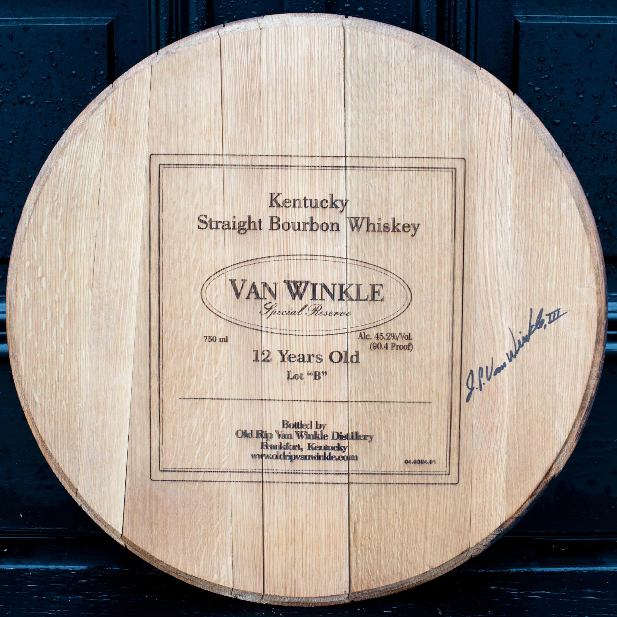 Limited Edition Authentic Van Winkle Special Reserve 12-year Barrel Head - Image 5