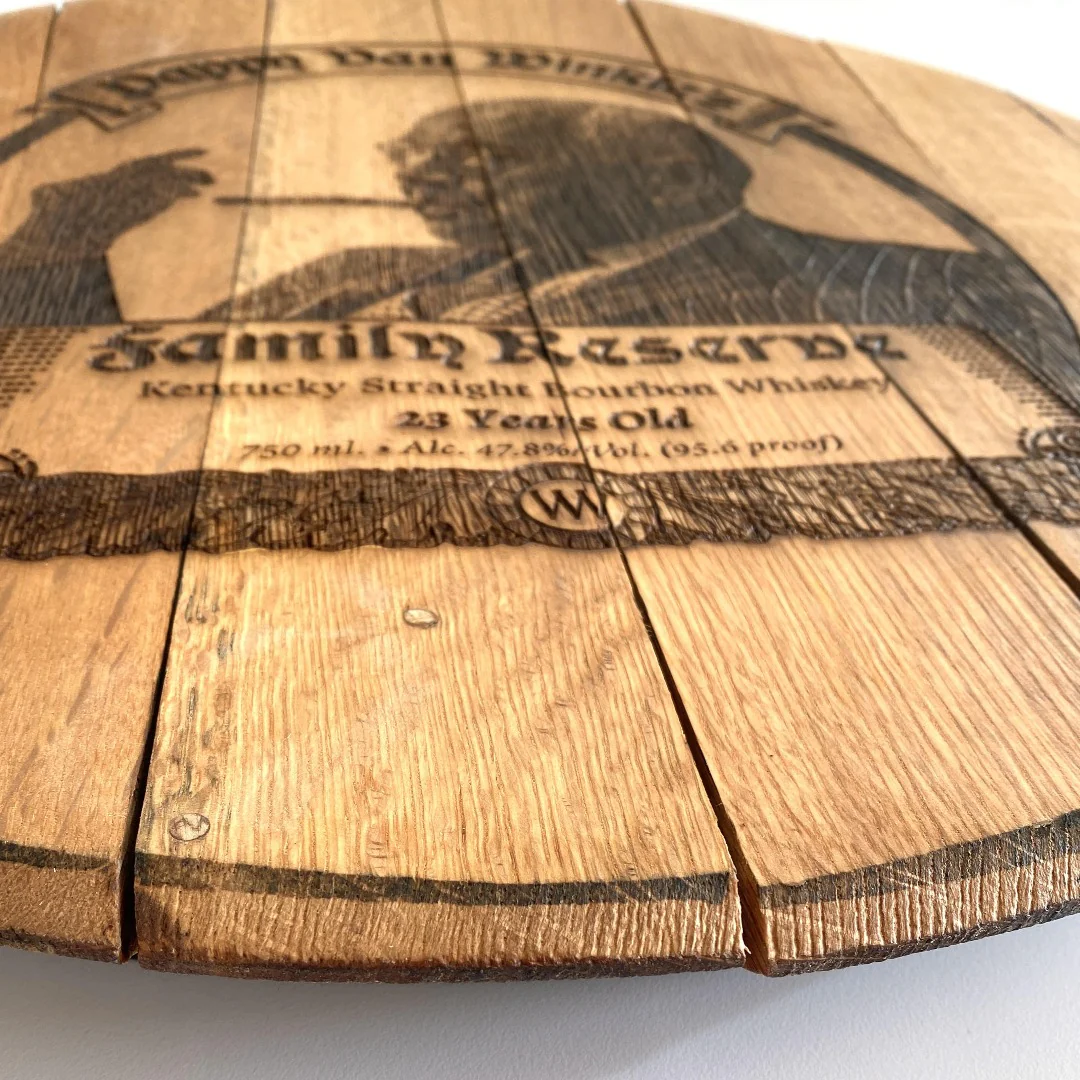 Limited Edition Authentic Pappy Van Winkle 23-year Barrel Head - Image 3