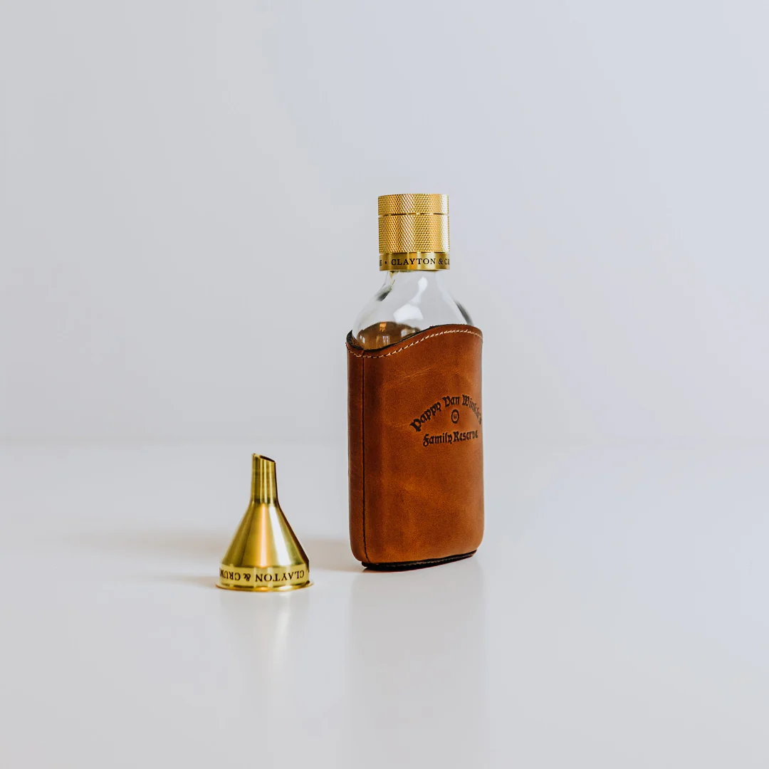 Family Reserve Leather Wrapped Glass Flask - Image 3
