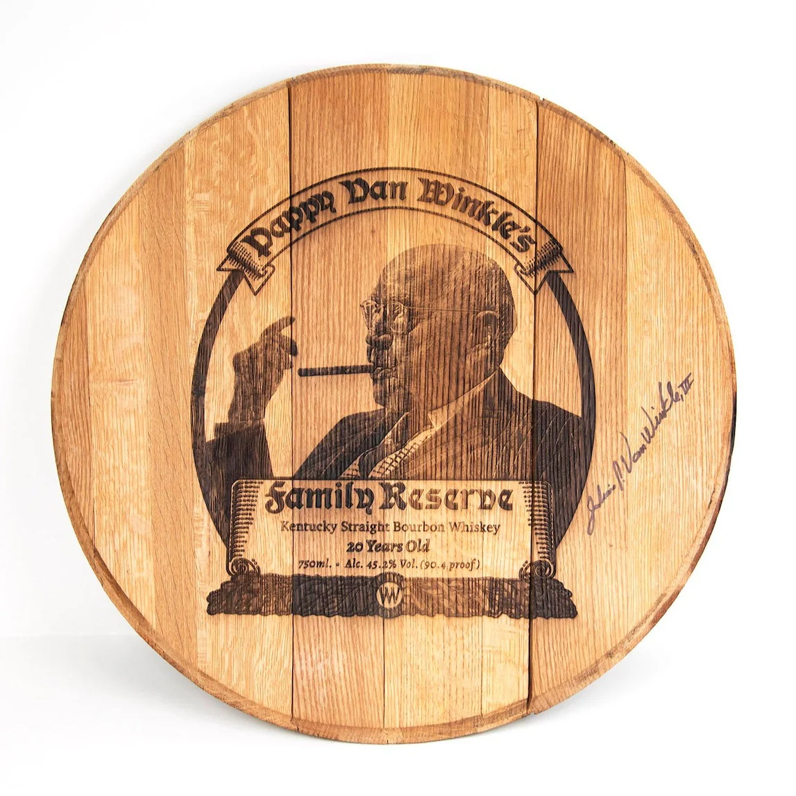Limited Edition Authentic Pappy Van Winkle 20-year Barrel Head - Image 10
