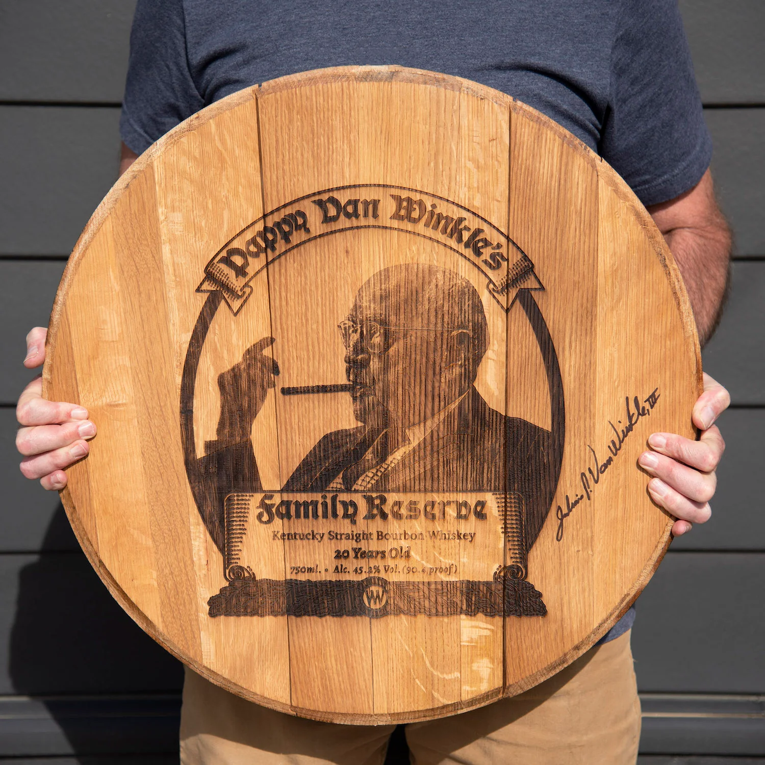 Limited Edition Authentic Pappy Van Winkle 20-year Barrel Head - Image 5