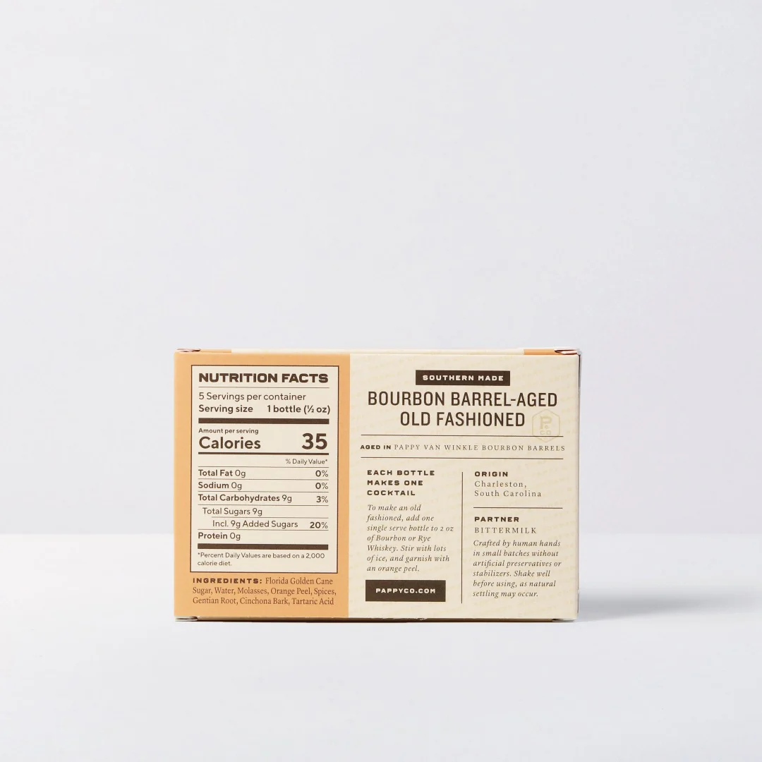 Pappy Van Winkle Bourbon Barrel-Aged Old Fashioned Mix: Single Serve 5-Pack - Image 6