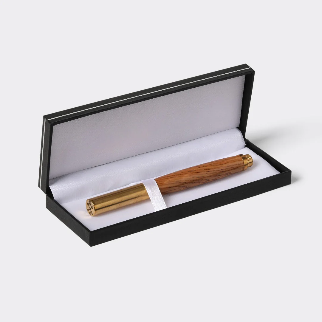 Bourbon Barrel Stave Brass Pen - Image 4