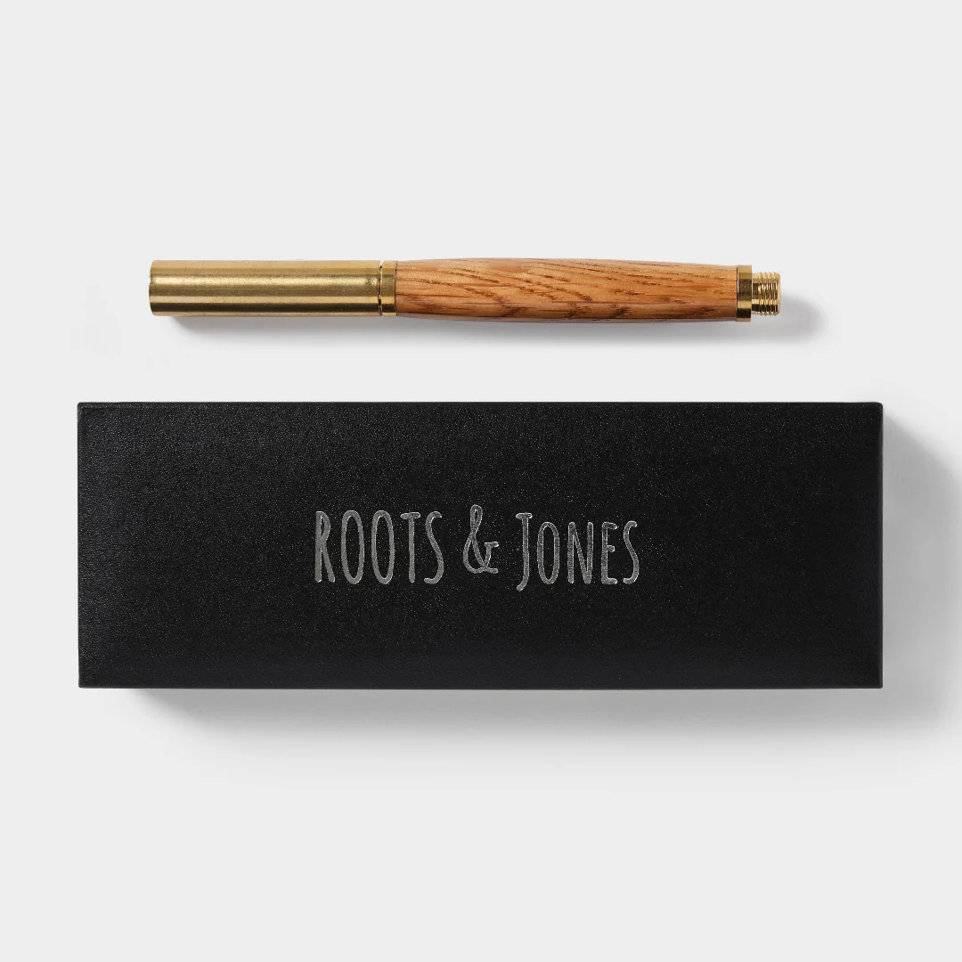 Bourbon Barrel Stave Brass Pen - Image 5