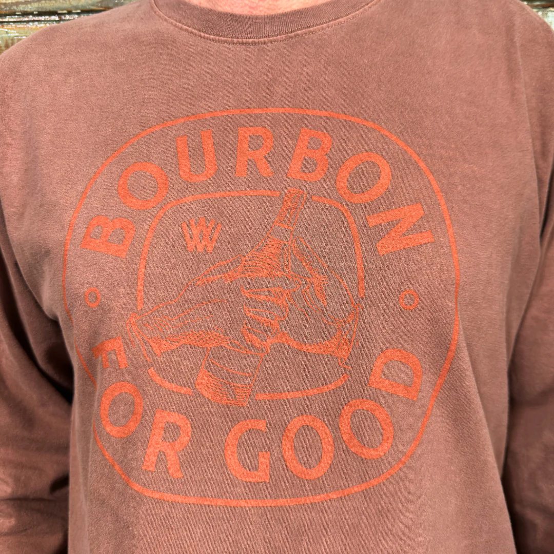 Unisex Long Sleeve Bourbon For Good T-shirt - Image 5