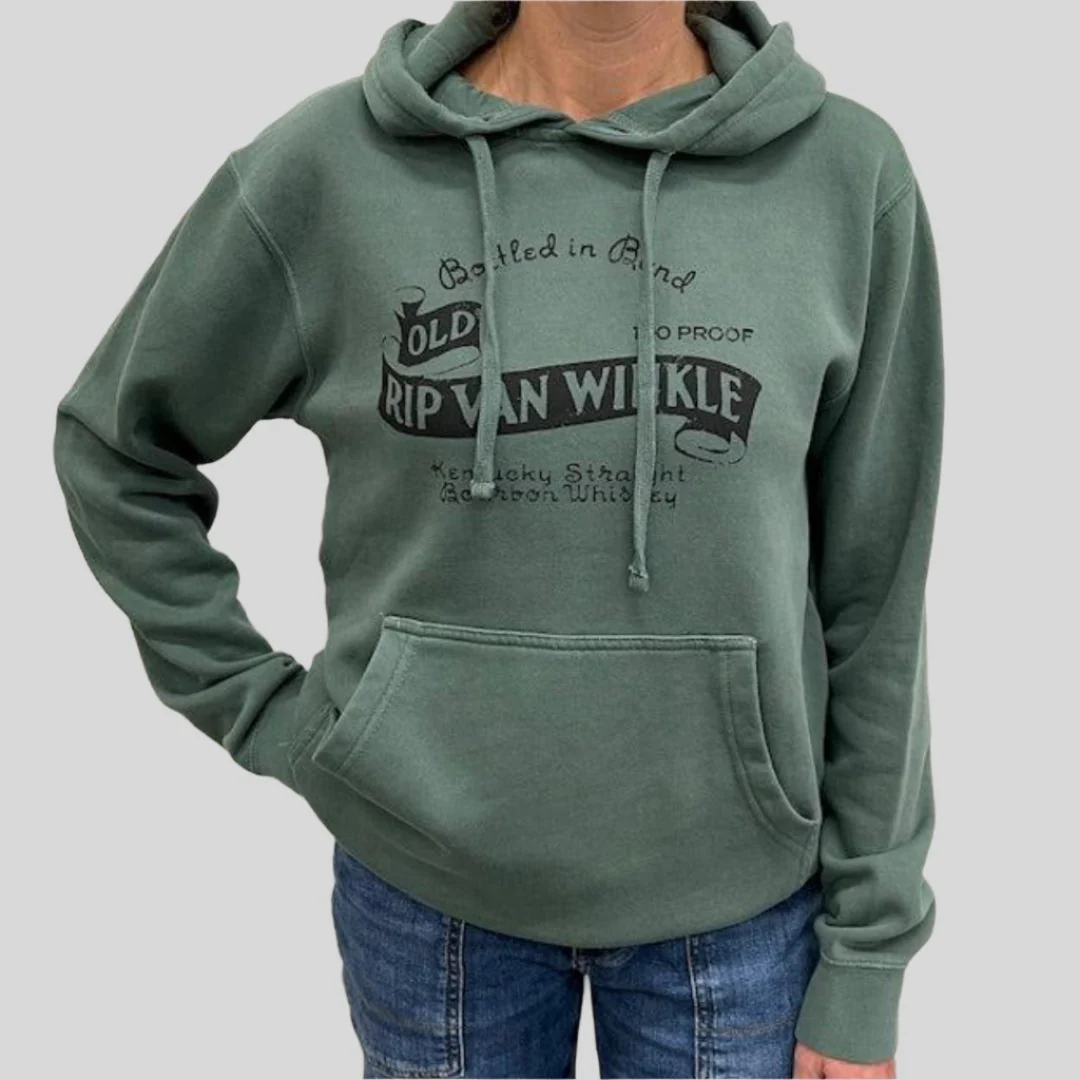 Vintage Label Hooded Sweatshirt in Alpine Green - Image 3